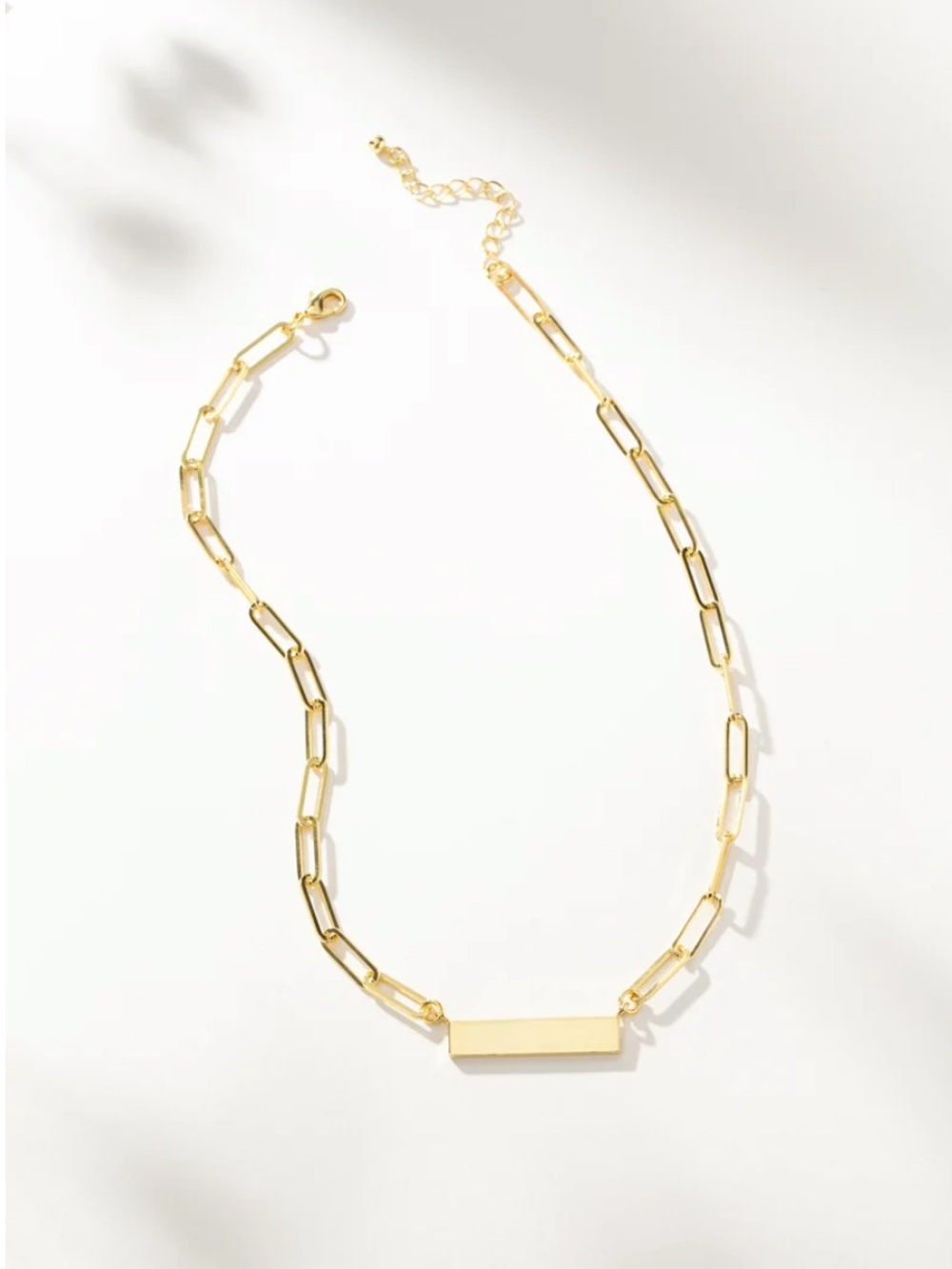 NEW! Uncommon James Gold Chain and Bar Necklace